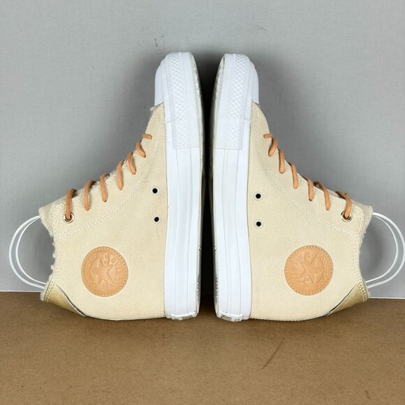 Converse Chuck Taylor All Star Lux Hidden Wedge Sneakers Womens 8 Suede - Picture 6 of 10